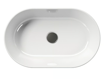 KUBE X 60X37 - Countertop oval single ceramic washbasin by GSI ceramica - view 3